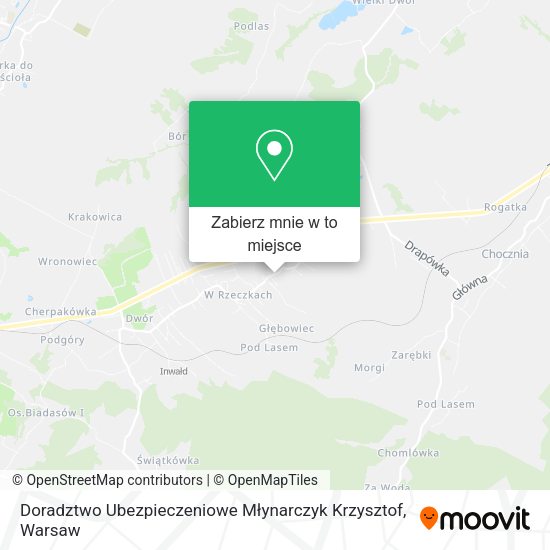 Mapa Doradztwo Ubezpieczeniowe Młynarczyk Krzysztof