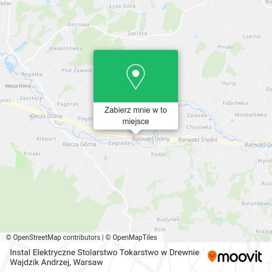 Mapa Instal Elektryczne Stolarstwo Tokarstwo w Drewnie Wajdzik Andrzej