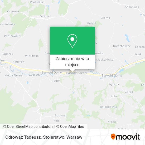 Mapa Odrowąż Tadeusz. Stolarstwo