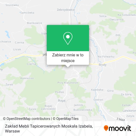 Mapa Zakład Mebli Tapicerowanych Moskała Izabela