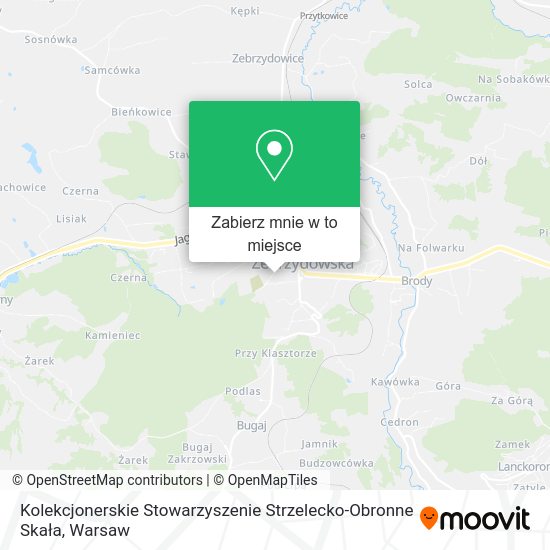 Mapa Kolekcjonerskie Stowarzyszenie Strzelecko-Obronne Skała