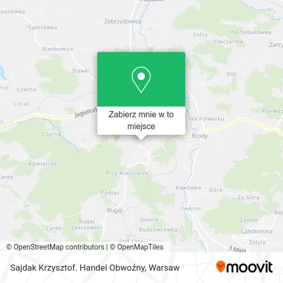 Mapa Sajdak Krzysztof. Handel Obwoźny