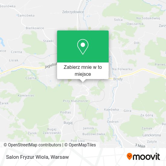 Mapa Salon Fryzur Wiola