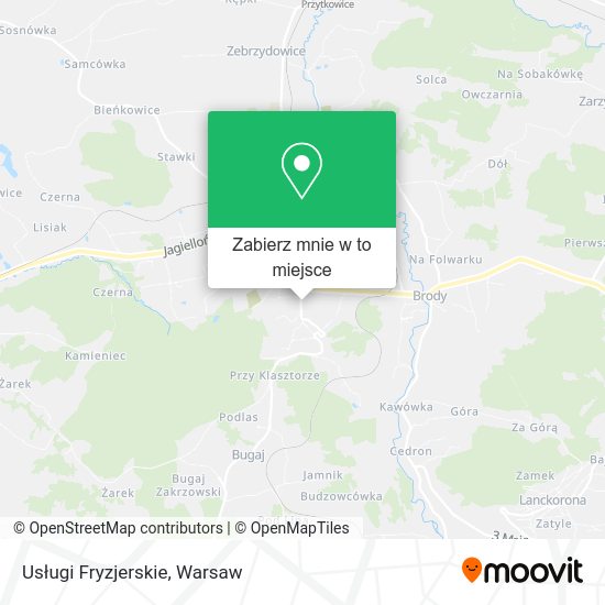 Mapa Usługi Fryzjerskie