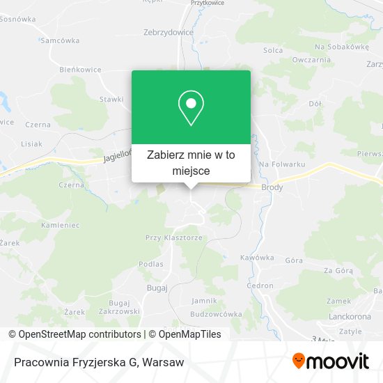 Mapa Pracownia Fryzjerska G