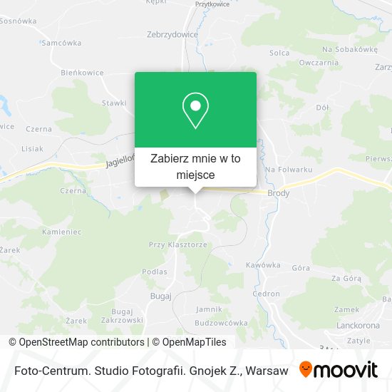 Mapa Foto-Centrum. Studio Fotografii. Gnojek Z.
