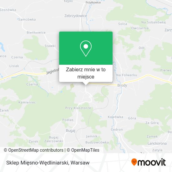 Mapa Sklep Mięsno-Wędliniarski