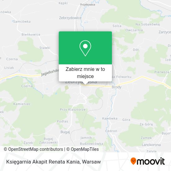 Mapa Księgarnia Akapit Renata Kania