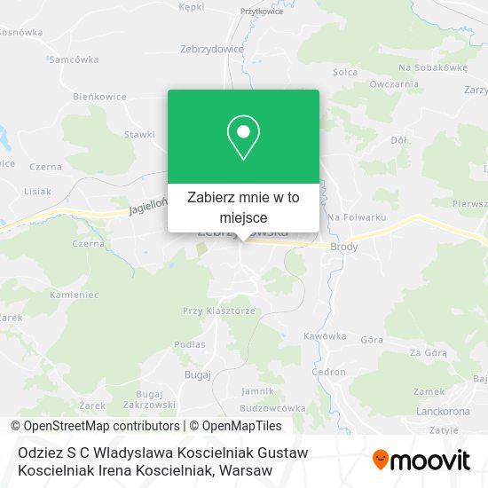 Mapa Odziez S C Wladyslawa Koscielniak Gustaw Koscielniak Irena Koscielniak