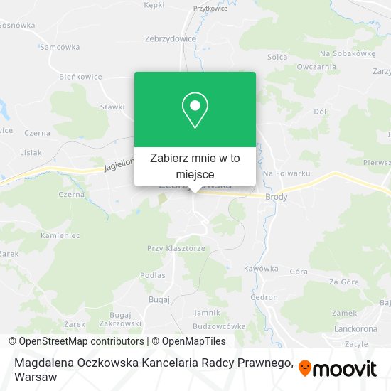 Mapa Magdalena Oczkowska Kancelaria Radcy Prawnego