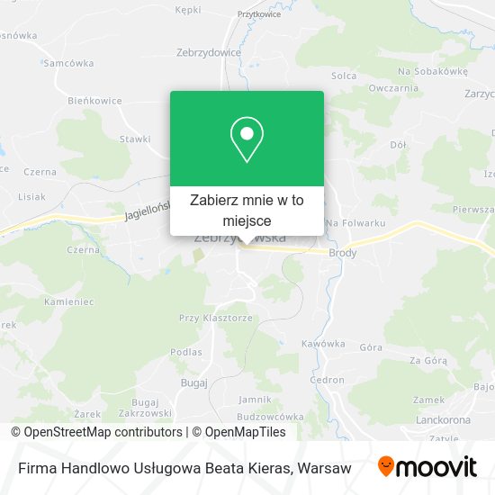 Mapa Firma Handlowo Usługowa Beata Kieras