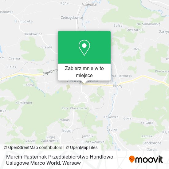 Mapa Marcin Pasternak Przedsiebiorstwo Handlowo Uslugowe Marco World