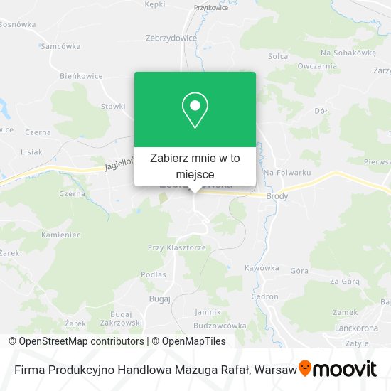 Mapa Firma Produkcyjno Handlowa Mazuga Rafał