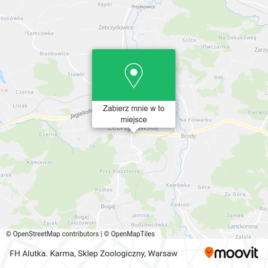 Mapa FH Alutka. Karma, Sklep Zoologiczny