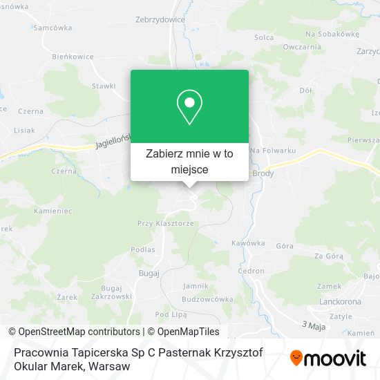 Mapa Pracownia Tapicerska Sp C Pasternak Krzysztof Okular Marek