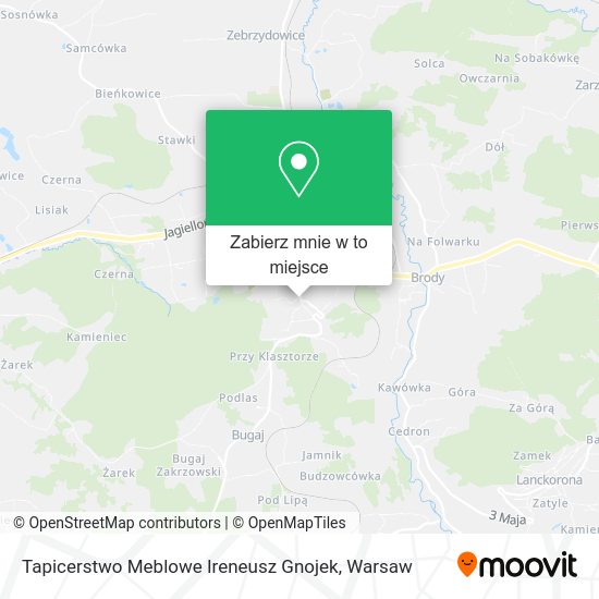 Mapa Tapicerstwo Meblowe Ireneusz Gnojek