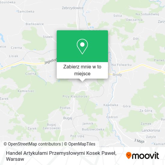 Mapa Handel Artykułami Przemysłowymi Kosek Paweł