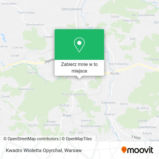 Mapa Kwadro Wioletta Opyrchał