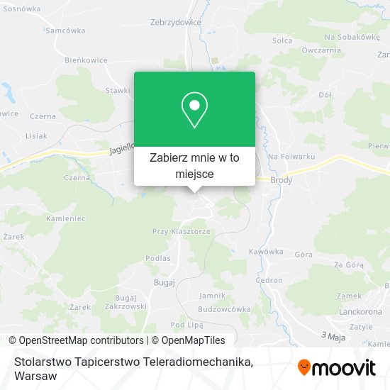 Mapa Stolarstwo Tapicerstwo Teleradiomechanika