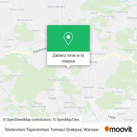 Mapa Stolarstwo Tapicerstwo Tomasz Grabysa