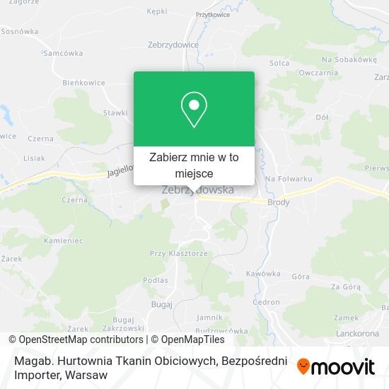 Mapa Magab. Hurtownia Tkanin Obiciowych, Bezpośredni Importer