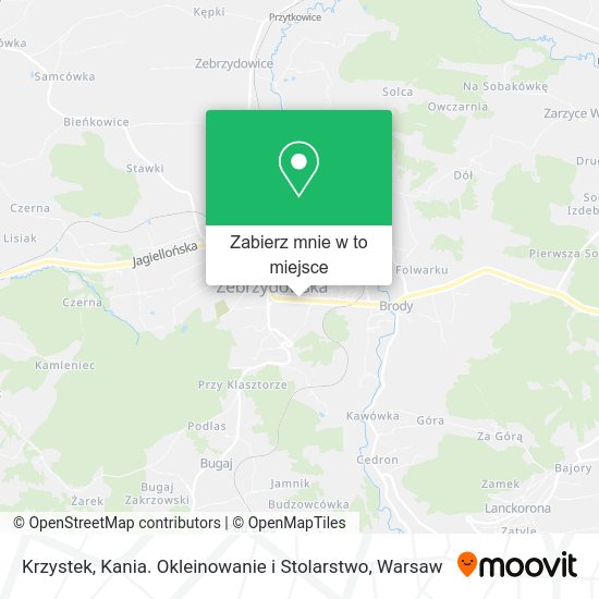 Mapa Krzystek, Kania. Okleinowanie i Stolarstwo