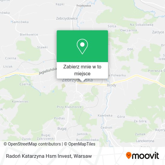 Mapa Radoń Katarzyna Hsm Invest