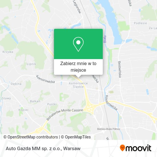 Mapa Auto Gazda MM sp. z o.o.