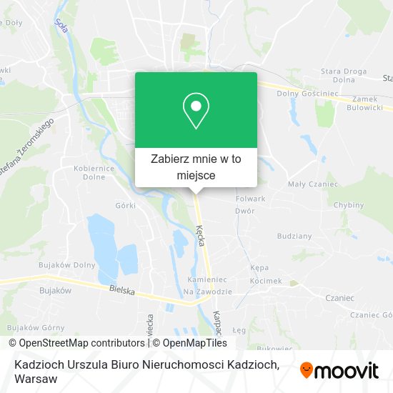 Mapa Kadzioch Urszula Biuro Nieruchomosci Kadzioch