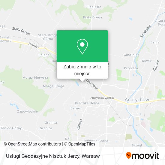 Mapa Usługi Geodezyjne Nisztuk Jerzy