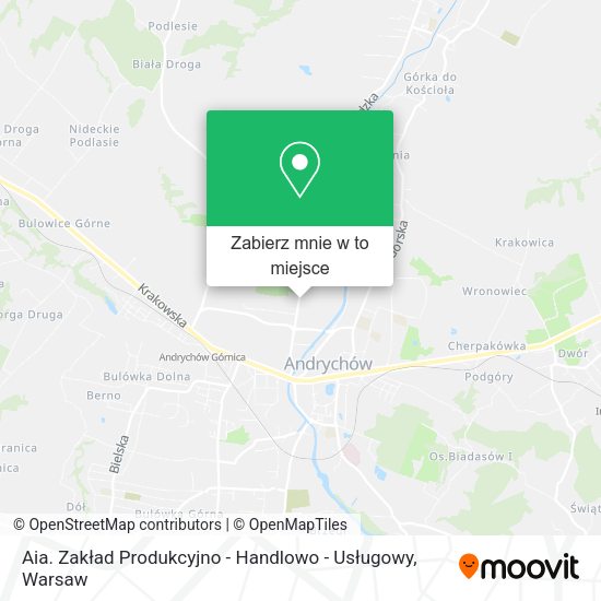 Mapa Aia. Zakład Produkcyjno - Handlowo - Usługowy