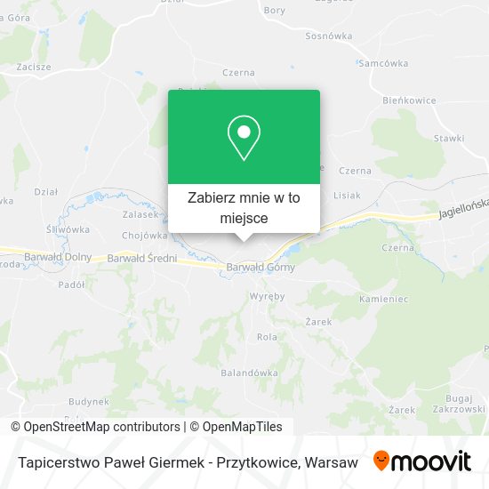 Mapa Tapicerstwo Paweł Giermek - Przytkowice