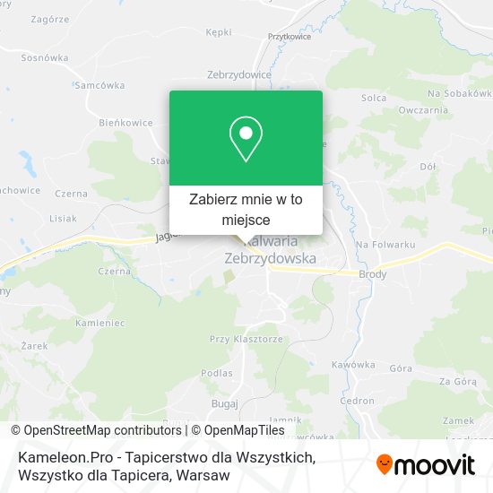 Mapa Kameleon.Pro - Tapicerstwo dla Wszystkich, Wszystko dla Tapicera