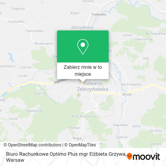 Mapa Biuro Rachunkowe Optimo Plus mgr Elżbieta Grzywa