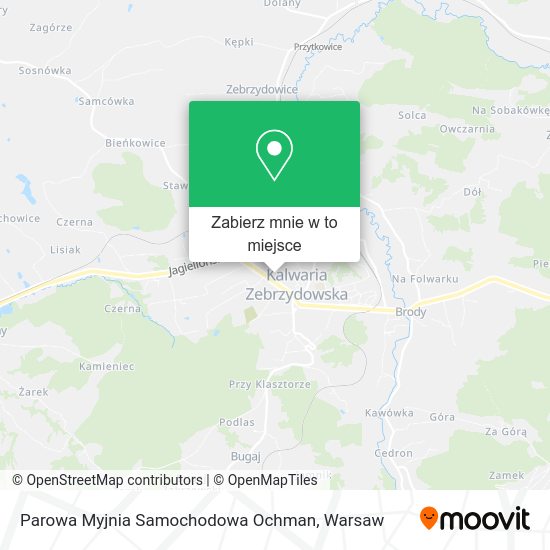 Mapa Parowa Myjnia Samochodowa Ochman