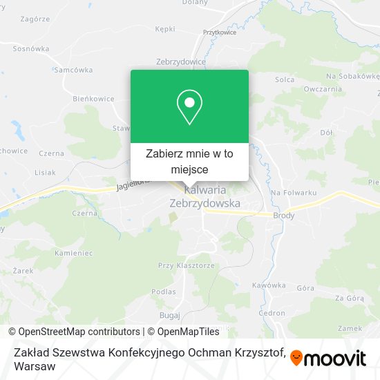 Mapa Zakład Szewstwa Konfekcyjnego Ochman Krzysztof