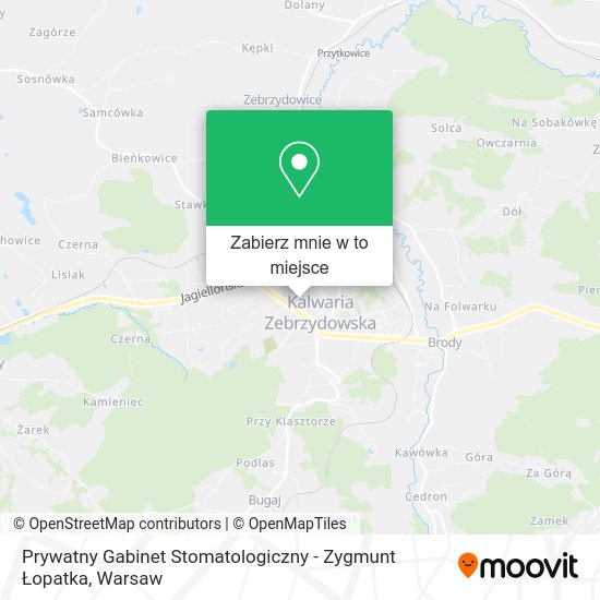 Mapa Prywatny Gabinet Stomatologiczny - Zygmunt Łopatka