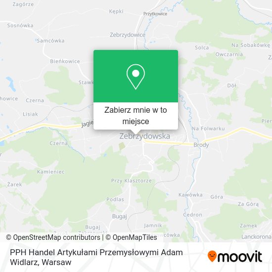 Mapa PPH Handel Artykułami Przemysłowymi Adam Widlarz