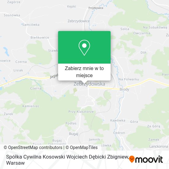 Mapa Spółka Cywilna Kosowski Wojciech Dębicki Zbigniew