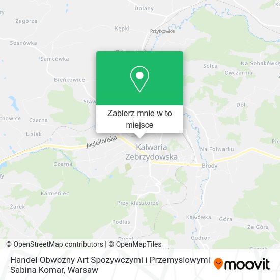 Mapa Handel Obwozny Art Spozywczymi i Przemyslowymi Sabina Komar