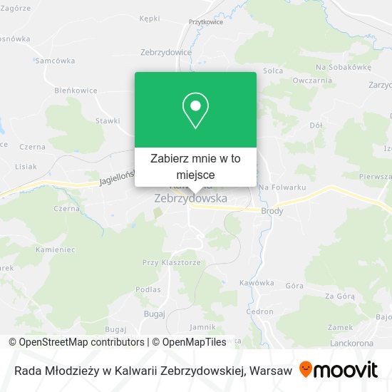 Mapa Rada Młodzieży w Kalwarii Zebrzydowskiej