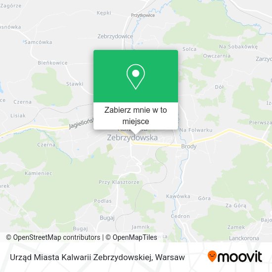 Mapa Urząd Miasta Kalwarii Zebrzydowskiej