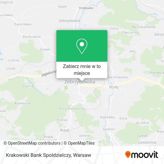 Mapa Krakowski Bank Spoldzielczy