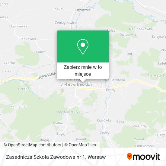 Mapa Zasadnicza Szkoła Zawodowa nr 1