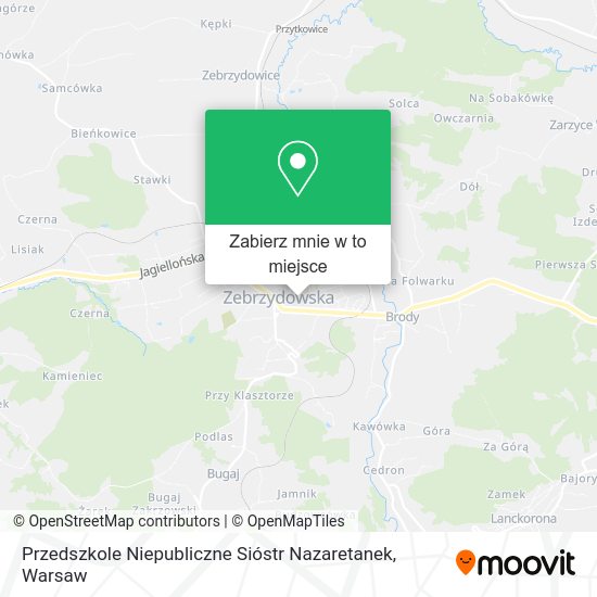 Mapa Przedszkole Niepubliczne Sióstr Nazaretanek