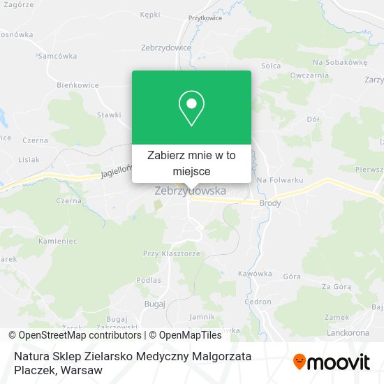 Mapa Natura Sklep Zielarsko Medyczny Malgorzata Placzek