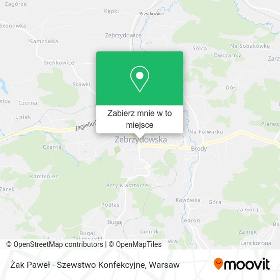 Mapa Żak Paweł - Szewstwo Konfekcyjne