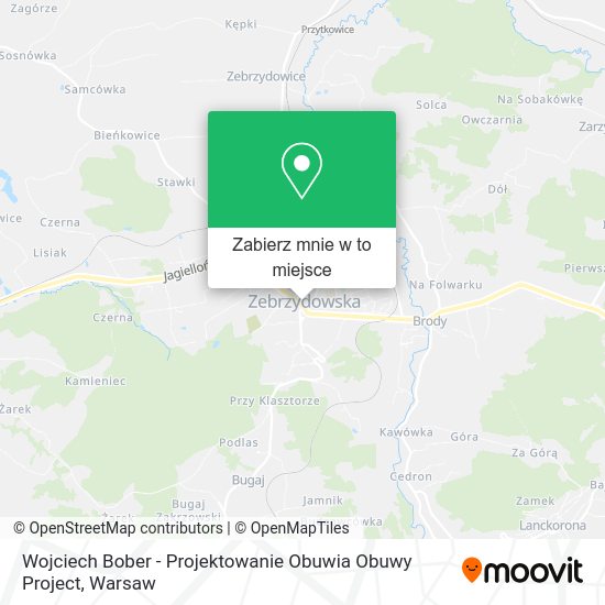 Mapa Wojciech Bober - Projektowanie Obuwia Obuwy Project