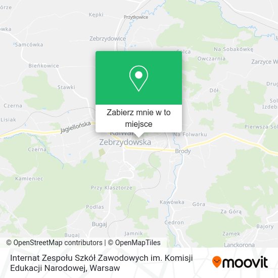 Mapa Internat Zespołu Szkół Zawodowych im. Komisji Edukacji Narodowej