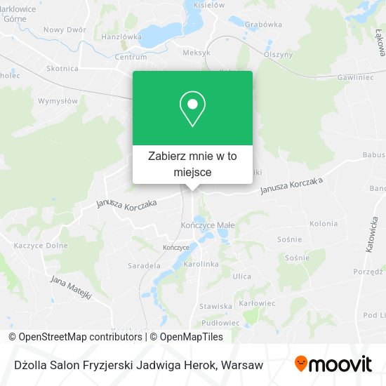 Mapa Dżolla Salon Fryzjerski Jadwiga Herok